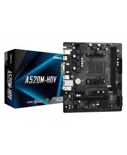 Asrock A520M-HDV Pesa AM4 Mikro ATX