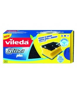 Vileda 139787 sponge Rectangular Fiber Black, Blue, Yellow 3 pc(s)