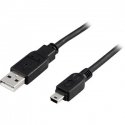 Deltaco USB 2.0 Cable A/mini B, 2m USB kabelis USB A Mini-USB B Melns