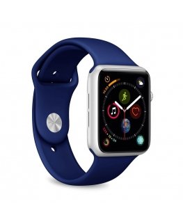 PURO ICON Apple Watch Band Grupė Navy Silikonas