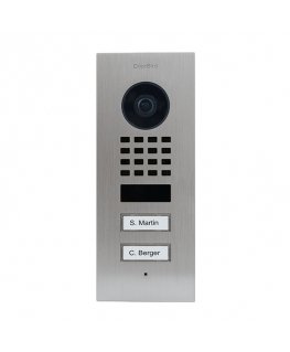 DoorBird D1102V видеодомофон Черный, Нержавеющая сталь