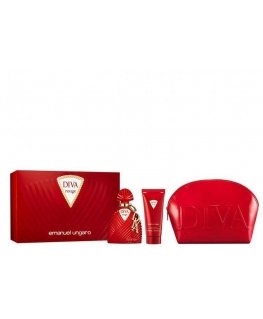 Emanuel Ungaro Diva Rouge Epv 100ml Leche Corporal 100ml Neceser gift set