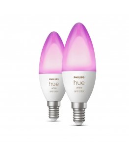 Philips Hue White and colour ambience Candle - E14 smart bulb - (2-pack)
