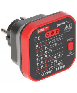NETWORK SOCKET TESTER WITH CHECK FUNCTION RCD UT-07B-EU UNI-T