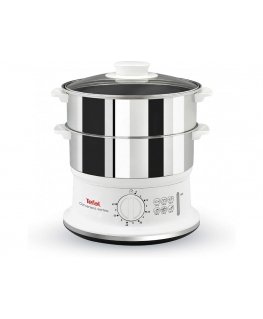 Tefal VC1451 Dampfgarer edelstahl / weiß