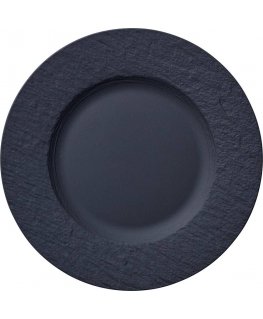 Villeroy & Boch Manufacture Rock Dinner plate Round Porcelain Black 1 pc