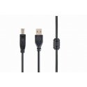 Cablexpert CCFB-USB2-AMBM-3M USB cable USB A USB B Black