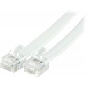 Deltaco DEL-159 telephone cable 2 m White Deltaco DEL-159 telephone cable 2 m White