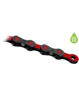 Chain KMC DLC12 BlackRed 12-speed 126-links Waxed