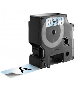DYMO D1 -Standard Labels - Black on Transparent - 24mm x 7m