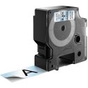 DYMO D1 -Standard Labels - Black on Transparent - 24mm x 7m