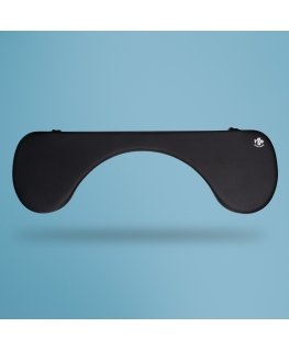 R-Go Tools Armrest R-Go, ergonomic, symmetrical, with abdominal cutout, soft foam, black