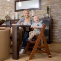 Hauck Alpha+ Traditional high chair Hard seat Walnut
