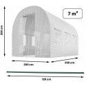 Garden tunnel 2 x 3.5 m (7m2) white Thin