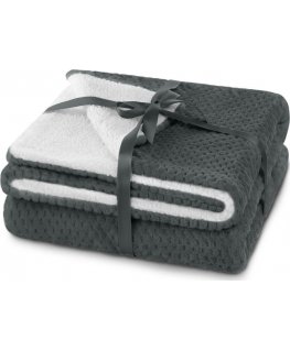 AmeliaHome Plaid SHLEEPY, 70X150 cm, color: graphite gray
