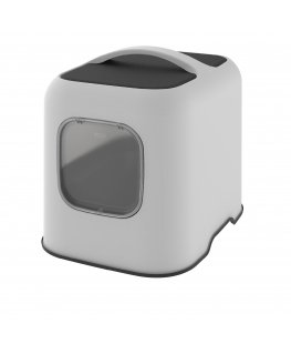 Rotho BIALA Cat Hooded litter box White