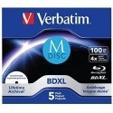 Verbatim M-Disc 4x BD-R Blu-Ray 100GB 5-pack printable