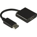 Deltaco DP-HDMI13 видео кабель адаптер 0,2 m DisplayPort HDMI Тип A (Стандарт) Черный