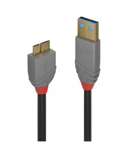 Lindy 36765 USB кабель USB 3.2 Gen 1 (3.1 Gen 1) 0,5 m USB A Micro-USB B Черный