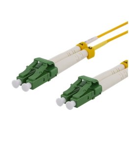 Deltaco LCLC-5S-APC InfiniBand- ja kuituoptiikkakaapeli 5 m 2x LC Oranssi