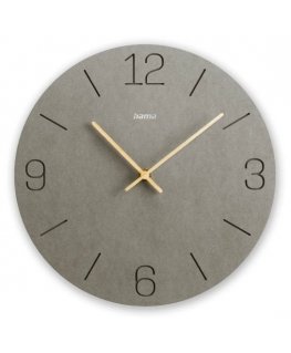 Hama Crete Quartz clock Круглый Серый
