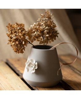 AmeliaHome Flower pot AH LUSITANO gray 13x12 cm