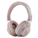 Guess PU 4G Metal Logo ENC Wireless Headphone Pink