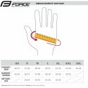 FORCE MTB ANGLE summer gloves white-blue size M