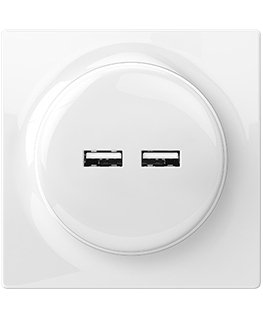 Fibaro Walli N socket-outlet 2x USB White