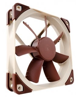 Noctua NF-S12A PWM computer cooling system Computer case Fan 12 cm Beige, Brown