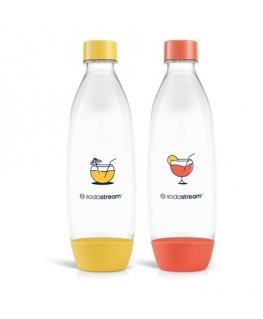 SodaStream FUSE bottle 2x 1 l, orange/yellow