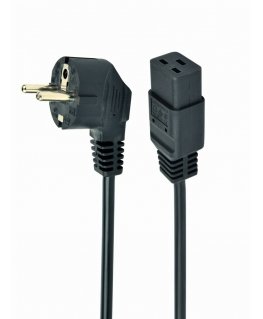 Gembird Type F/C19 1.8m Black Power plug type F C19 coupler