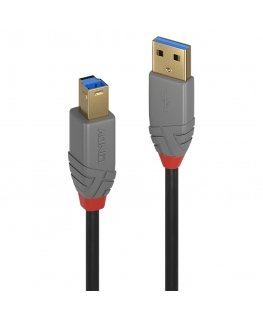 Lindy 36741 USB kabelis USB 3.2 Gen 1 (3.1 Gen 1) 1 m USB A USB B Juoda