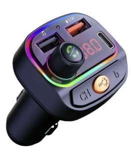 Swissten RGB Bluetooth FM Transmitter 2x USB / USB-C