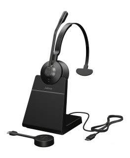 Jabra Engage 55 SE Austiņas Bezvadu Birojs / zvanu centrs Melns