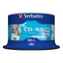 Verbatim CD-R AZO Wide Inkjet Printable no ID 700 MB 52x 50 vnt