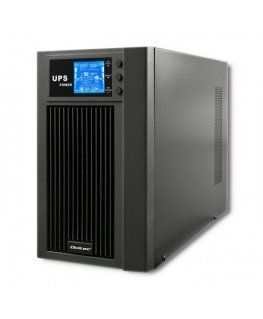 Qoltec 53043 uninterruptible power supply (UPS) Double-conversion (Online) 3 kVA 2400 W 2 AC outlet(s)