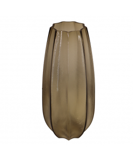 Oem Glass vase 16x35 cm, smoky brown color