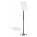 Durable 479823 sign holder/information stand A4 Aluminium, Plastic, Steel Silver