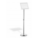 Durable 479823 sign holder/information stand A4 Aluminium, Plastic, Steel Silver