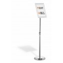 Durable 479823 sign holder/information stand A4 Aluminium, Plastic, Steel Silver