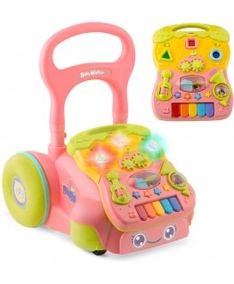 Educational pushchair with piano 2in1 for babies, Ricokids