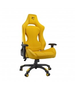 White Shark Monza Lauaarvuti mänguri tool Polsterdatud iste Kollane