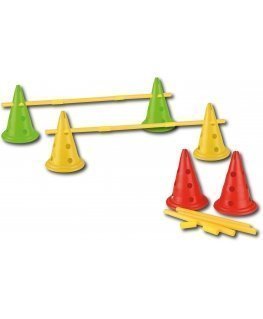 Summer obstacle course for a stick horse