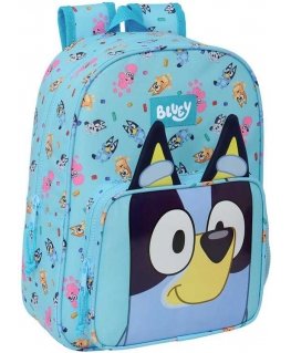 School bag Bluey Sky blue 26 x 34 x 11 cm