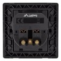 Lanberg AC-WS01-USB2-E-B socket-outlet 2 x USB A + Type E Black Lanberg AC-WS01-USB2-E-B socket-outlet 2 x USB A + Type E Black
