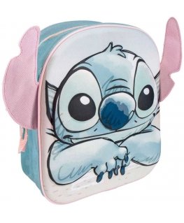School bag Stitch Light blue 22 x 27 x 10 cm