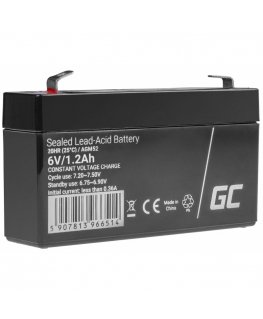 Green Cell AGM52 UPS akumuliatorius Rūgštinis akumuliatorius (VRLA) 6 V 1,2 Ah