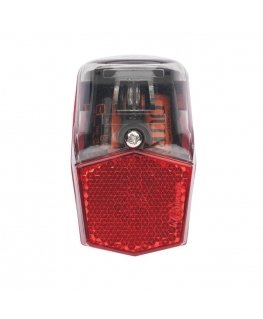 Aizmugurējais lukturis AXA RUN COMPACT BATT/ON-OFF/SMOKED/CARD