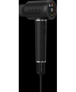 Aeno High Speed hiustenkuivaaja, musta, 220V-240V ~ 50-60Hz, 1500W, ääniohjaus, ionisaattori, kosketusnäyttö, infrapunahoito, in